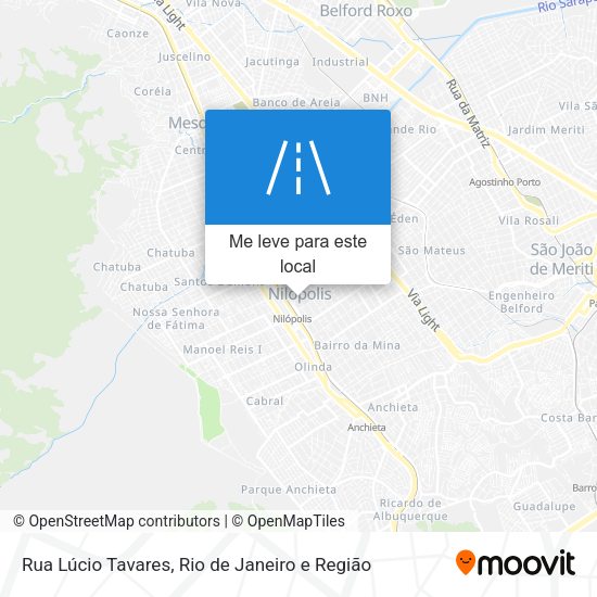 Rua Lúcio Tavares mapa