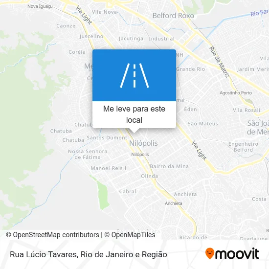 Rua Lúcio Tavares mapa
