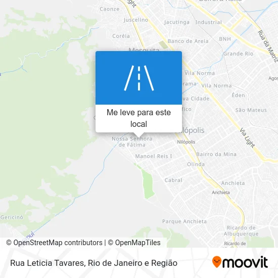 Rua Leticia Tavares mapa
