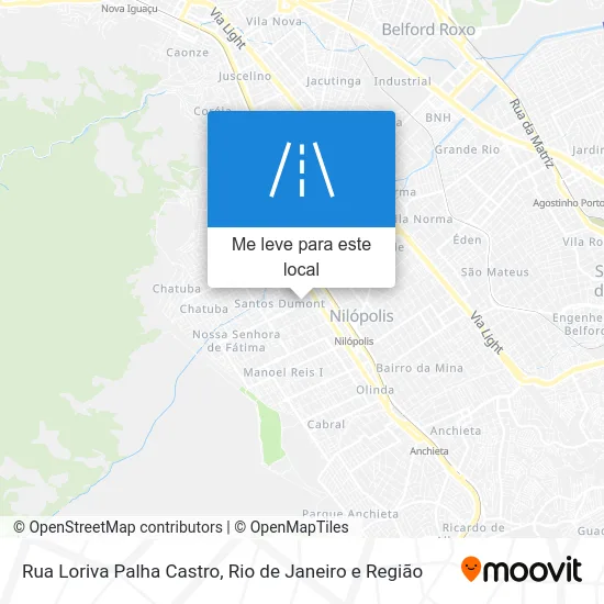 Rua Loriva Palha Castro mapa