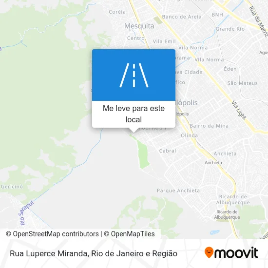 Rua Luperce Miranda mapa