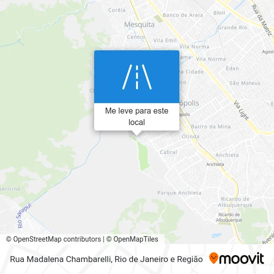 Rua Madalena Chambarelli mapa