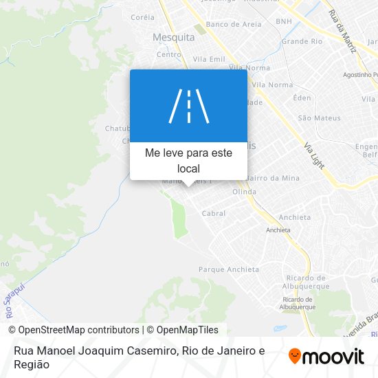 Rua Manoel Joaquim Casemiro mapa