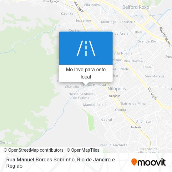 Rua Manuel Borges Sobrinho mapa