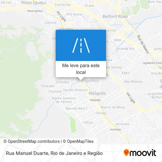 Rua Manuel Duarte mapa