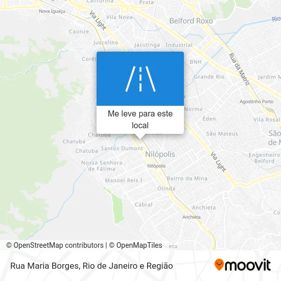 Rua Maria Borges mapa