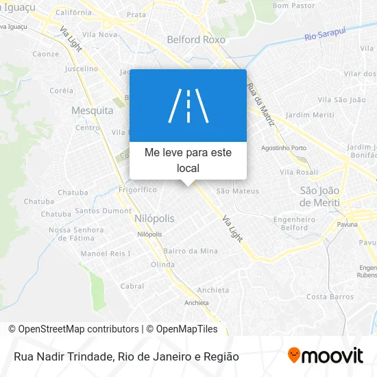 Rua Nadir Trindade mapa