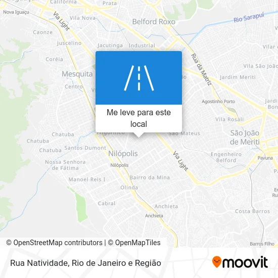 Rua Natividade mapa