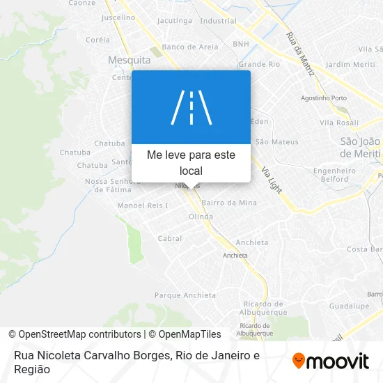 Rua Nicoleta Carvalho Borges mapa