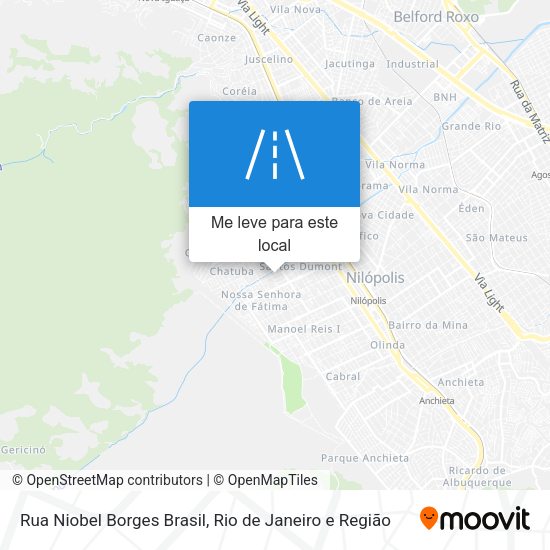 Rua Niobel Borges Brasil mapa