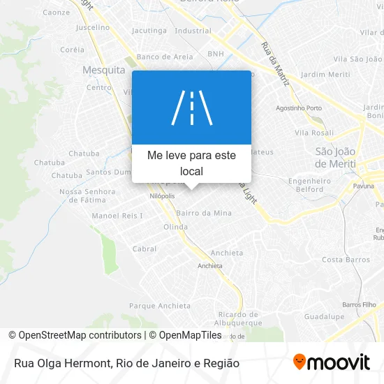 Rua Olga Hermont mapa