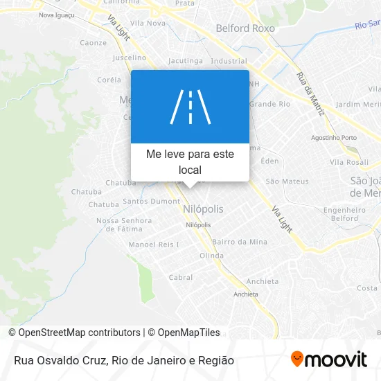 Rua Osvaldo Cruz mapa