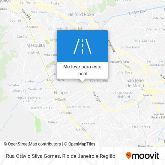 Rua Otávio Silva Gomes mapa
