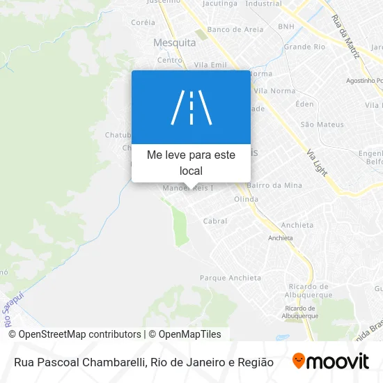 Rua Pascoal Chambarelli mapa