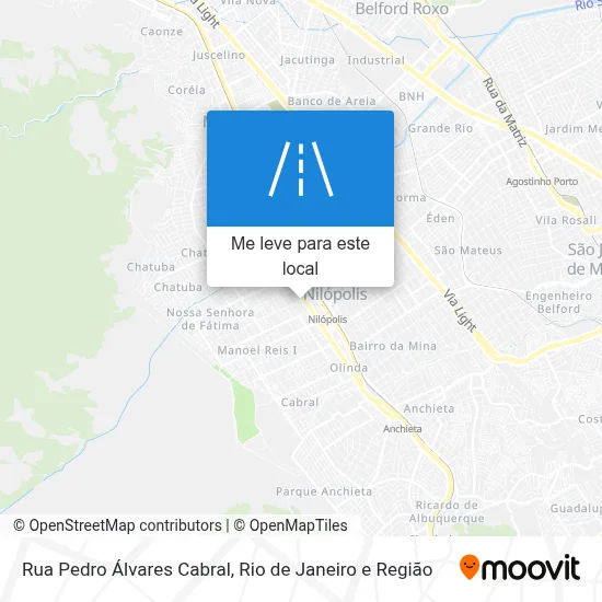 Rua Pedro Álvares Cabral mapa