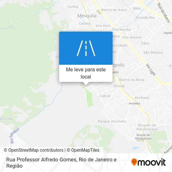 Rua Professor Alfredo Gomes mapa