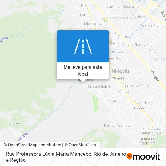Rua Professora Lúcia Maria Mancebo mapa