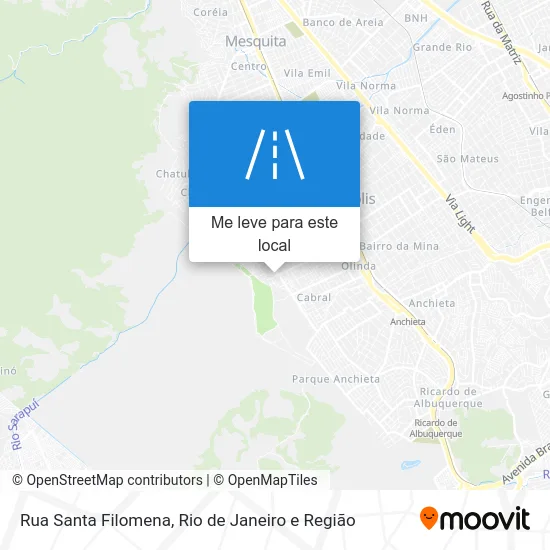 Rua Santa Filomena mapa