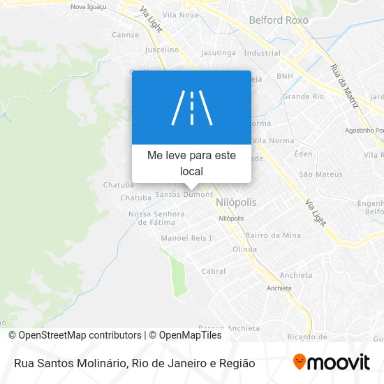 Rua Santos Molinário mapa