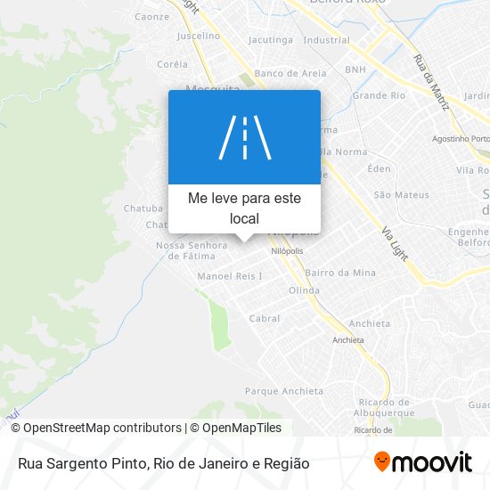 Rua Sargento Pinto mapa