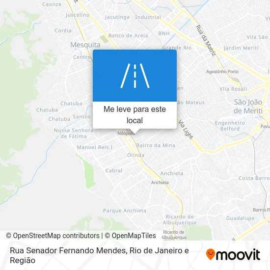 Rua Senador Fernando Mendes mapa