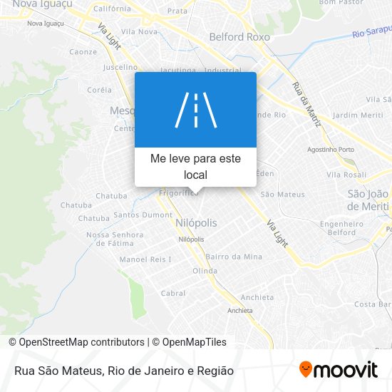 Rua São Mateus mapa