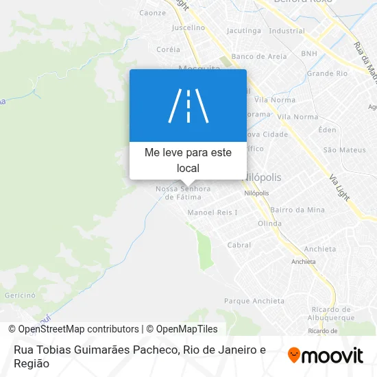 Rua Tobias Guimarães Pacheco mapa
