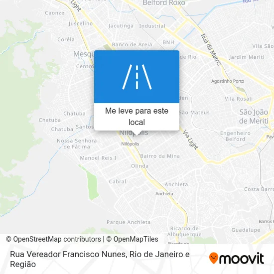 Rua Vereador Francisco Nunes mapa