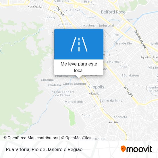Rua Vitória mapa
