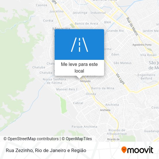 Rua Zezinho mapa