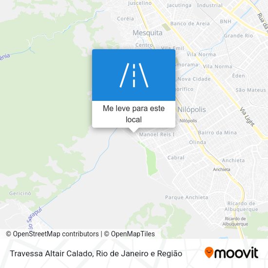 Travessa Altair Calado mapa