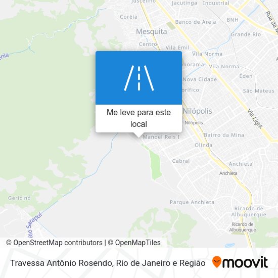 Travessa Antônio Rosendo mapa