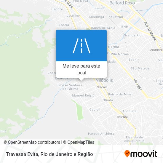 Travessa Evita mapa