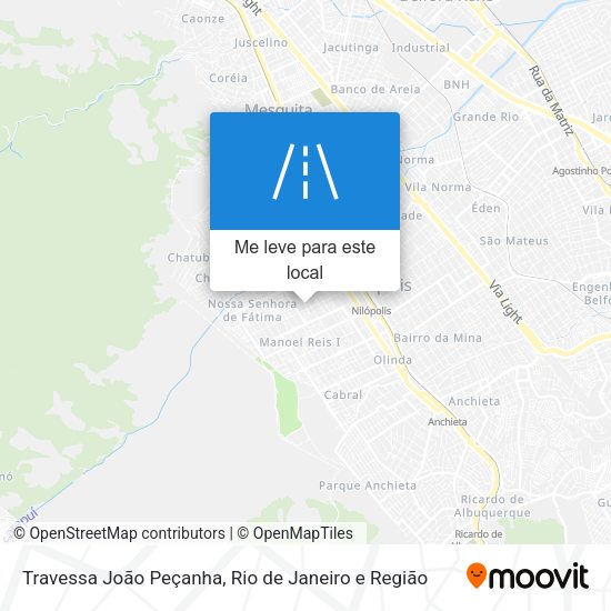 Travessa João Peçanha mapa