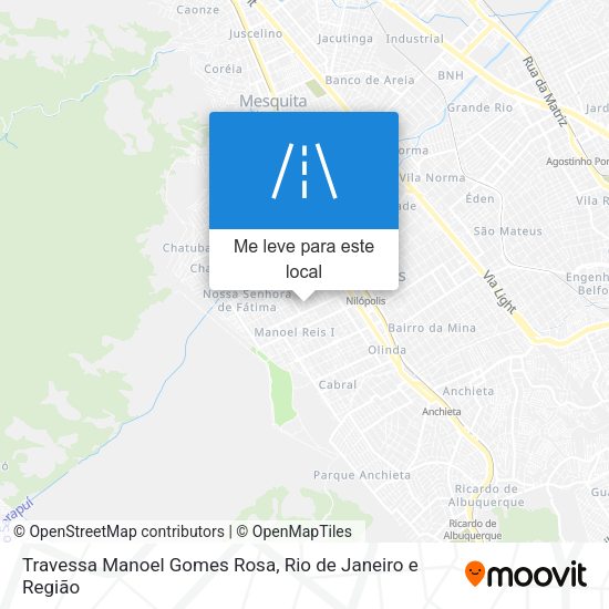 Travessa Manoel Gomes Rosa mapa