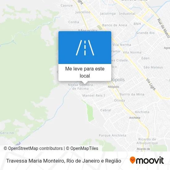 Travessa Maria Monteiro mapa