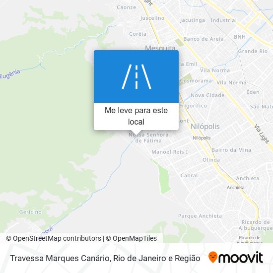 Travessa Marques Canário mapa