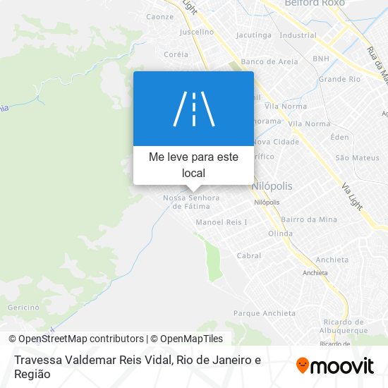 Travessa Valdemar Reis Vidal mapa