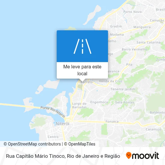 Rua Capitão Mário Tinoco mapa