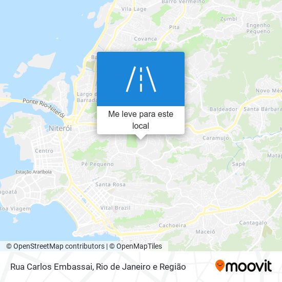 Rua Carlos Embassai mapa