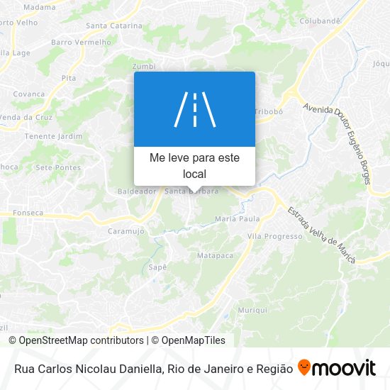 Rua Carlos Nicolau Daniella mapa