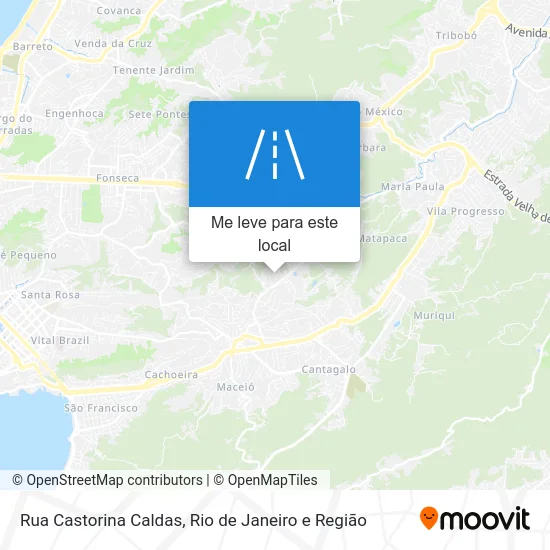 Rua Castorina Caldas mapa