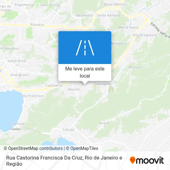Rua Castorina Francisca Da Cruz mapa
