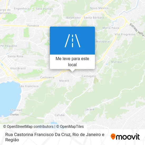 Rua Castorina Francisco Da Cruz mapa