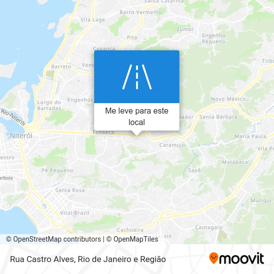 Rua Castro Alves mapa
