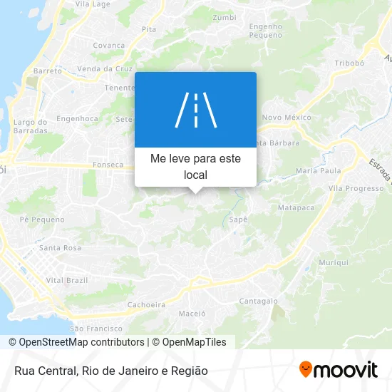 Rua Central mapa