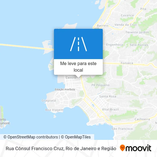 Rua Cônsul Francisco Cruz mapa