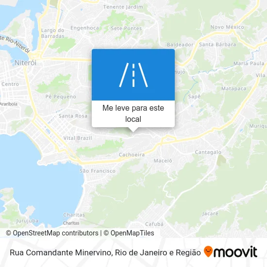 Rua Comandante Minervino mapa