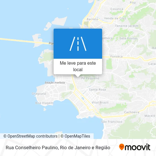 Rua Conselheiro Paulino mapa