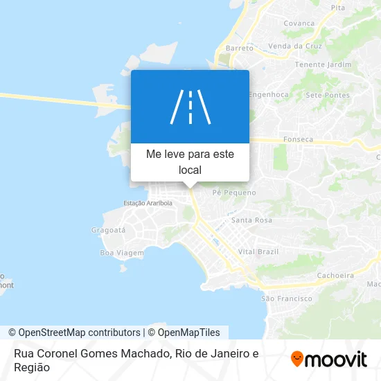 Rua Coronel Gomes Machado mapa